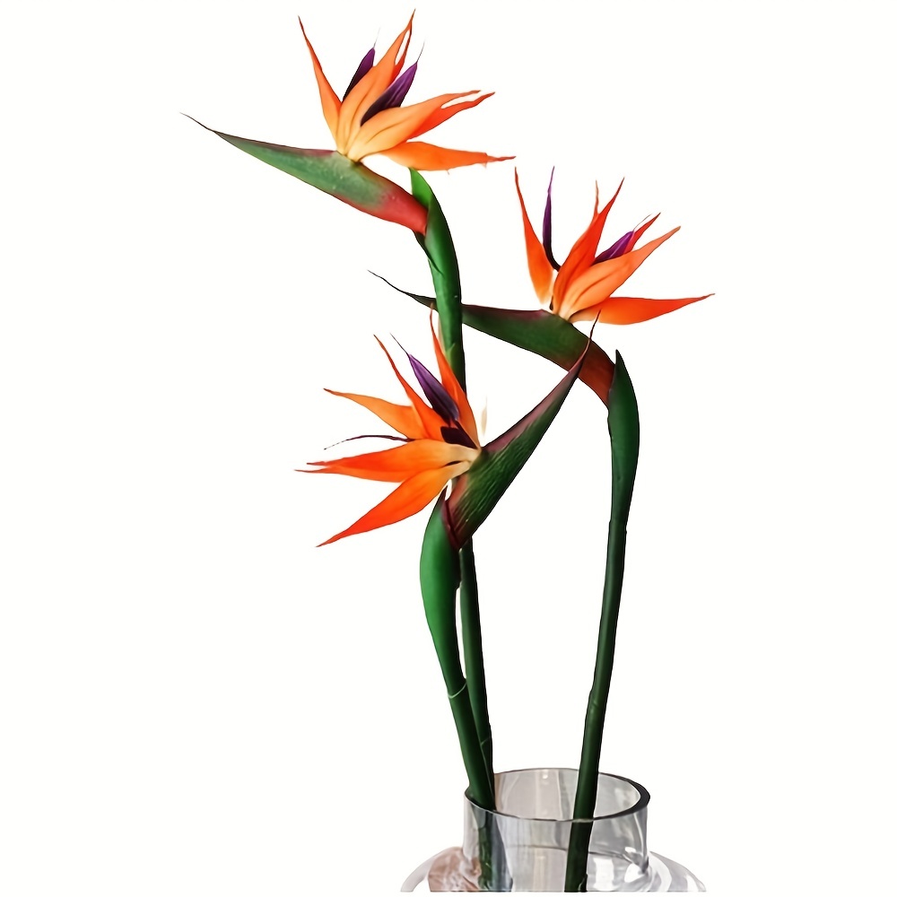 Bird Paradise Strelitzia - Искусственная птица рая, 3 шт., резиновые